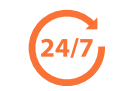 Wir sind 24/7 erreichbar